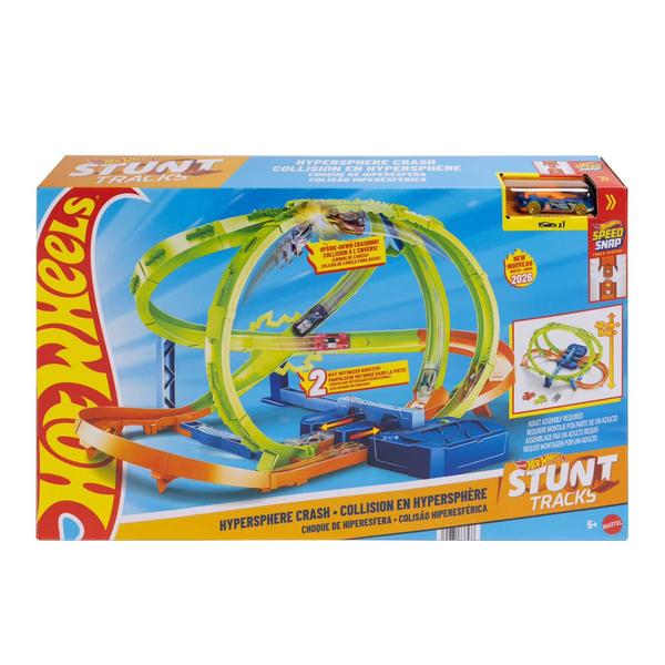 Hot Wheels® Boosted Hypersphere Crash Stunt Tracks Playset