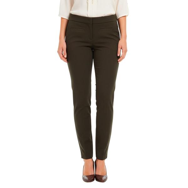 Plus Size Briggs Solid Elastic Waist Welt Pocket Pants