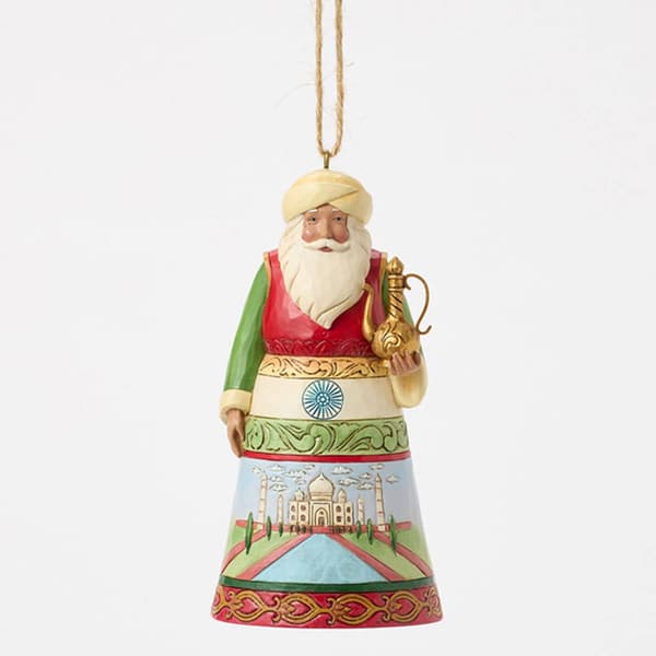 Jim Shore Santa Around World India Christmas Ornament