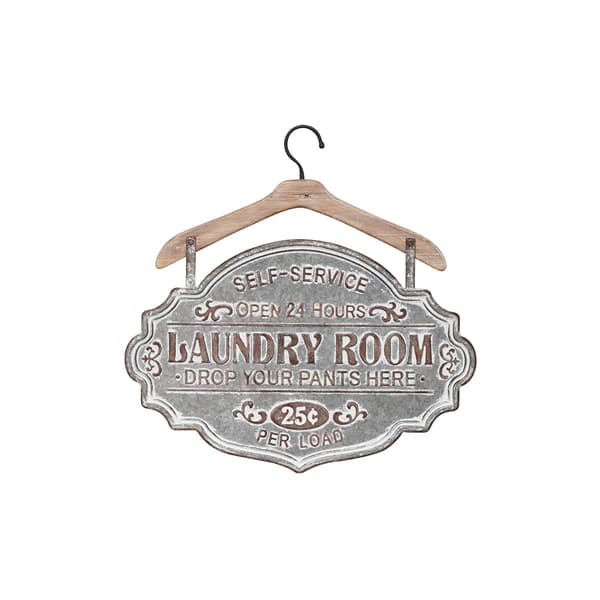 9th &amp; Pike® Farmhouse Style Metal Laundry Room Sign