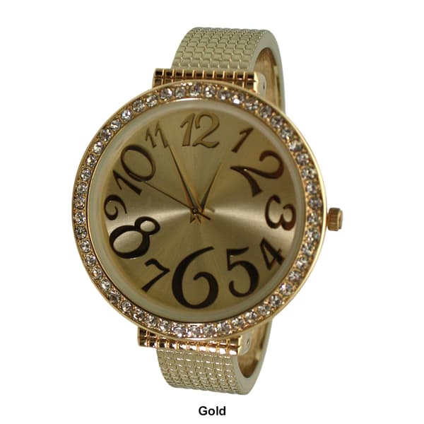 Womens Olivia Pratt™ Big Round Face w/ Rhinestones Watch -A918338