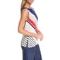 Womens Halston Sleeveless Diagonal Stripe Blouse - image 3