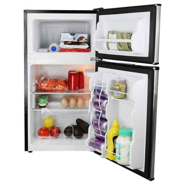 MegaChef 3.2 Cubic Feet 2 Door Mini Refrigerator/Freezer