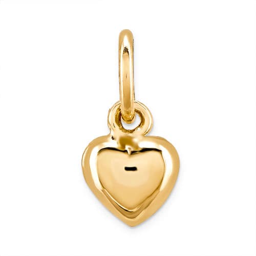 Gold Classics™ 14kt. Gold Plain Puffed Heart Charm