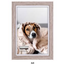 Malden Two-Tone Taupe & White Frame