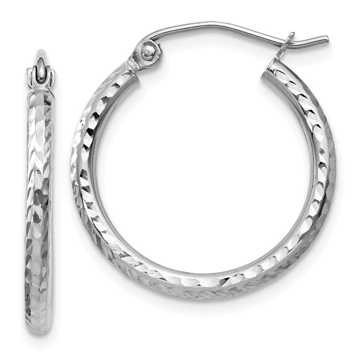 Gold Classics™ 14kt. White Gold 20mm Tube Hoop Earrings