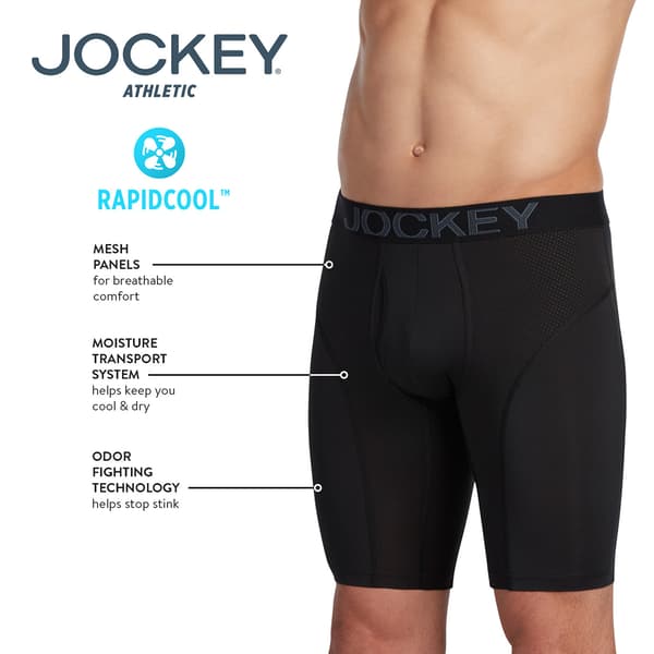 Mens Jockey&#174; 2pk. Athletic RapidCool&#8482; Midway Boxer Briefs