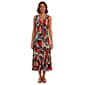Womens Anne Klein Sleeveless Abstract Leaf Midi Dress - image 1