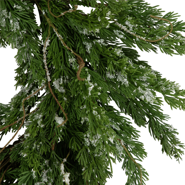 Northlight Real Touch™ 24in. Iced Cedar Christmas Wreath
