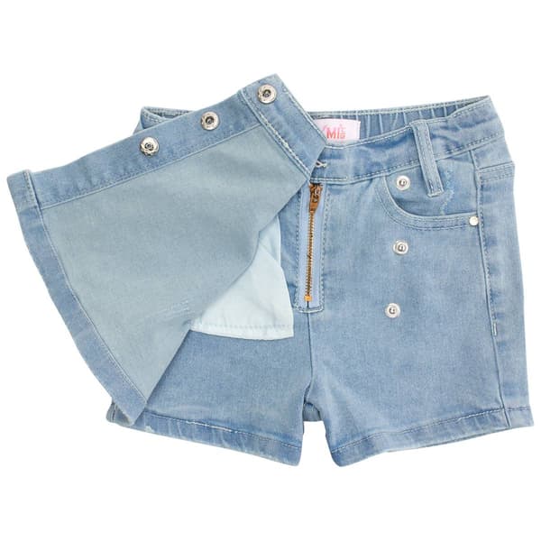 Girls (4-6x) YMI® Asymmetrical Denim Skort