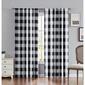 Truly Soft Everyday Buffalo Plaid Black Window Curtains - image 1