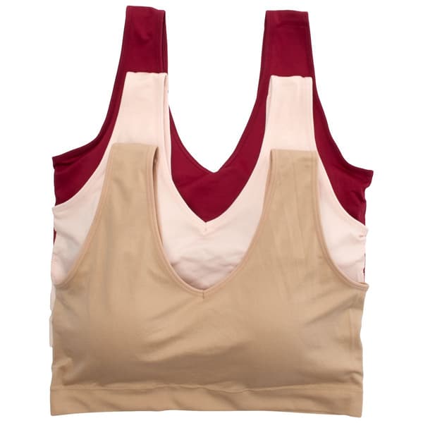 Plus Size Rene Rofe® 3pk. Seamless Comfort Bras B28605XH3-BRRM