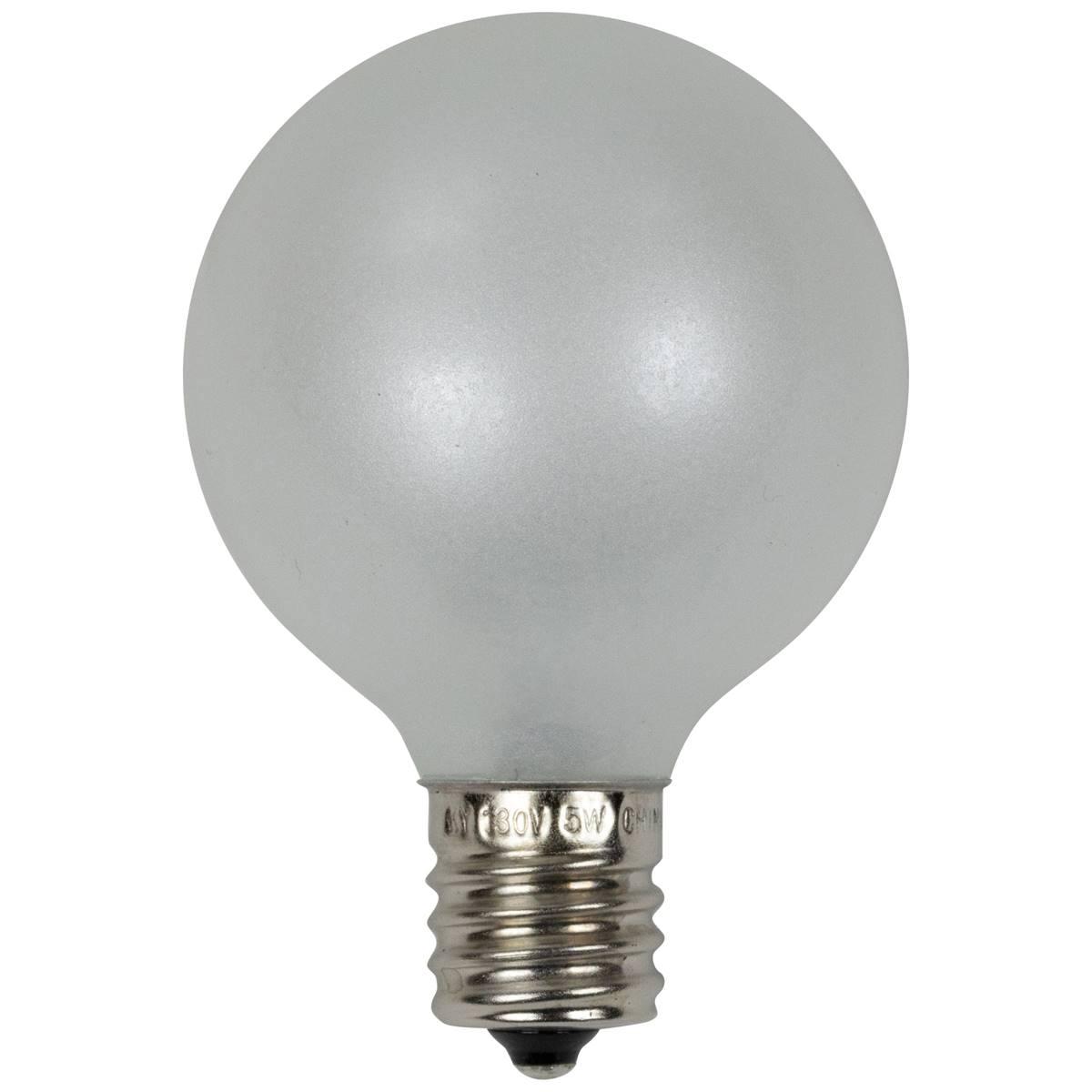 Northlight Seasonal 10pk. Pearl White G50 Globe Replacement Bulbs
