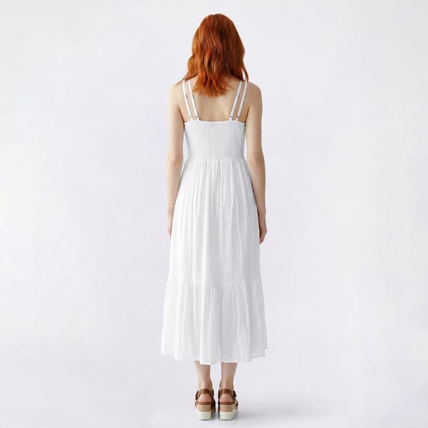 Juniors Angie Illusion Waist Double Midi Dress