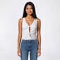 Juniors No Comment Front Twist Tank Top w/ Mold Cup - image 3