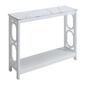Convenience Concepts Omega Faux Marble Top Console Table - image 1