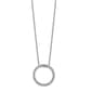 Diamond Classics&#40;tm&#41; 14kt. White Gold Diamond Circle Necklace - image 1