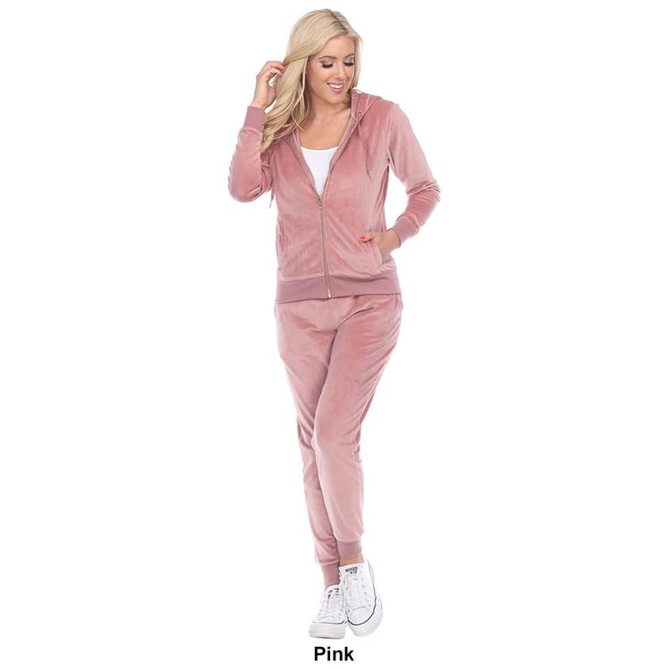 Womens White Mark 2pc. Velour Tracksuit Set