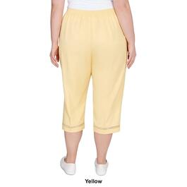 Plus Size Alfred Dunner Charleston Twill Capri w/Lace Inset