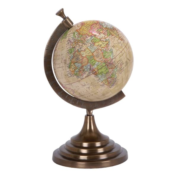 9th &amp; Pike(R) Multi-Colored Aluminum Traditional Globe - image 