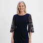 Womens Connected Apparel 3/4 Sheer Sleeve Side Ruch Sheath Dress - image 4
