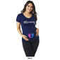 Womens Due Time Mommy Slogan Maternity Tee - image 2