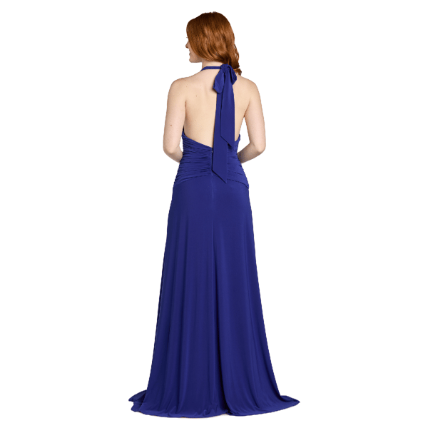 Juniors Morgan &amp; Co. Deep V-Neckline A-Line Dress