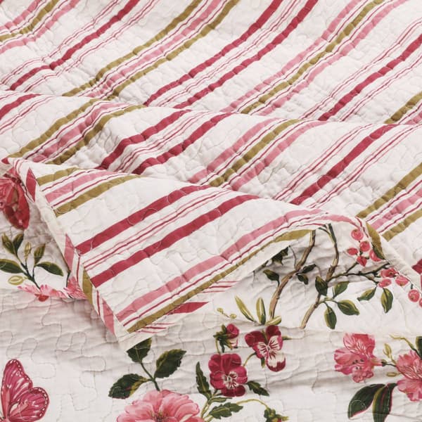 Greenland Home Fashions&#8482; Butterflies Reversible Quilt Set