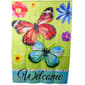 Northlight Seasonal Welcome Butterflies Green Outdoor House Flag - image 1
