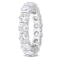 Sterling Silver 5 1/2ctw. White Moissanite Eternity Ring - image 3