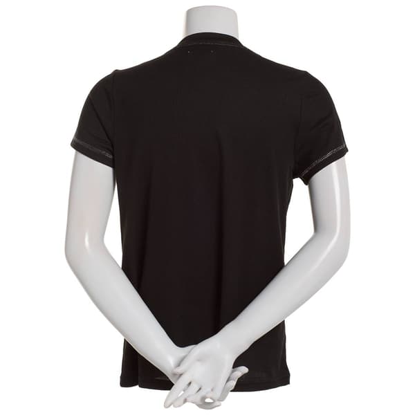 Petite Dollhouse Brushed Poly Rib Tee w/ Lurex Trim Pajama Tee