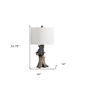 HomeRoots 25in. Black Blear in a Tree Table Lamp with Beige Shade - image 3