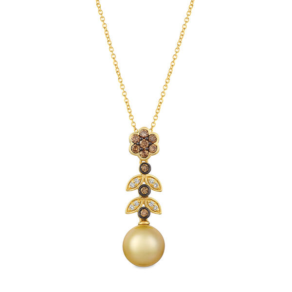 Le Vian&#40;R&#41; 14kt. Honey Gold&#40;tm&#41; Golden Pearl Diamond Pendant - image 