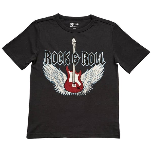 Boys &#40;8-16&#41; Blue Heritage Rock & Roll Short Sleeve Tee - Iron - image 