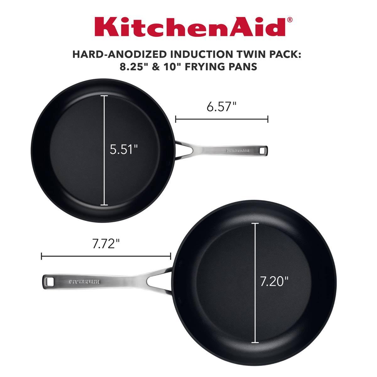 KitchenAid® Hard-Anodized Induction 2pc. Nonstick Frying Pan Set