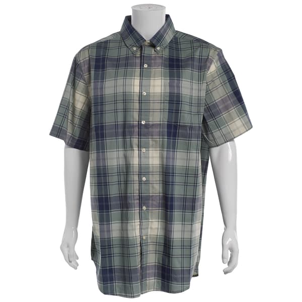 Mens Big & Tall Architect(R) Weekend Button Down Shirt-Green Millue - image 