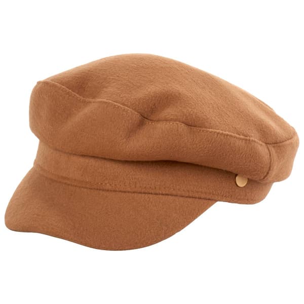 Womens Steve Madden Solid Felt Newsboy Cap