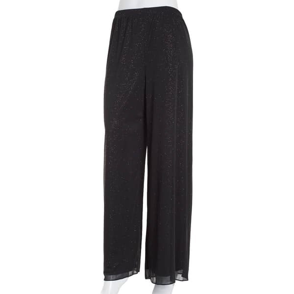 Plus Size MSK Glitter Mesh Wide Leg Pants - image 