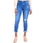 Womens Royalty Curvy Fit One Button Slanted Ankle Jeans - image 1