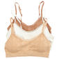 Girls (7-16) Rene Rofe(R) Heidi 3pk. Lace Trim Bralettes - image 1