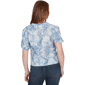 Womens Skye’s the Limit Sunny Blue Skies Tie Dye Leaf Blouse - image 2