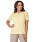 Womens Hasting & Smith Short Sleeve Split Neck Lace Blouse - image 1