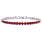 Saffron CZ Stone Tennis Bracelet - image 1