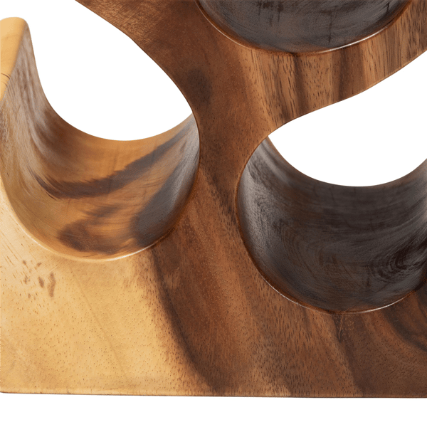 bali & pari Matana Suar Wood Wine Rack