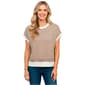 Womens Adrianna Papell Dolman Sleeve Striped Crew Neck Sweater - image 1