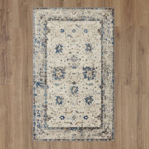 Mohawk Home Waldorf Grey/Dark Blue Area Rug - image 