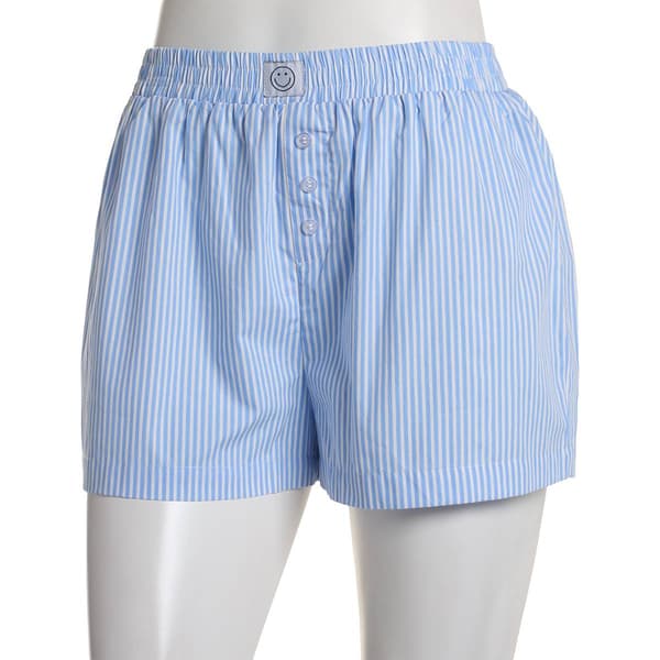 Juniors Derek Heart Poplin Boxer Shorts with Patch - image 