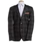 Mens Paisley &amp; Gray(R) Peak Knit Blazer - Forest Charcoal - image 1