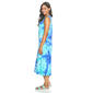 Womens Connected Apparel Sleeveless Knit Tie Dye Midi Dress - image 4