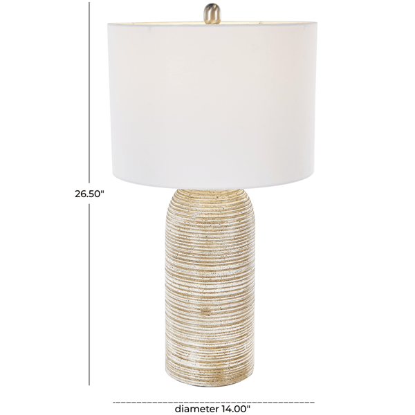 9th & Pike® Farmhouse Brown Wood Table Lamp